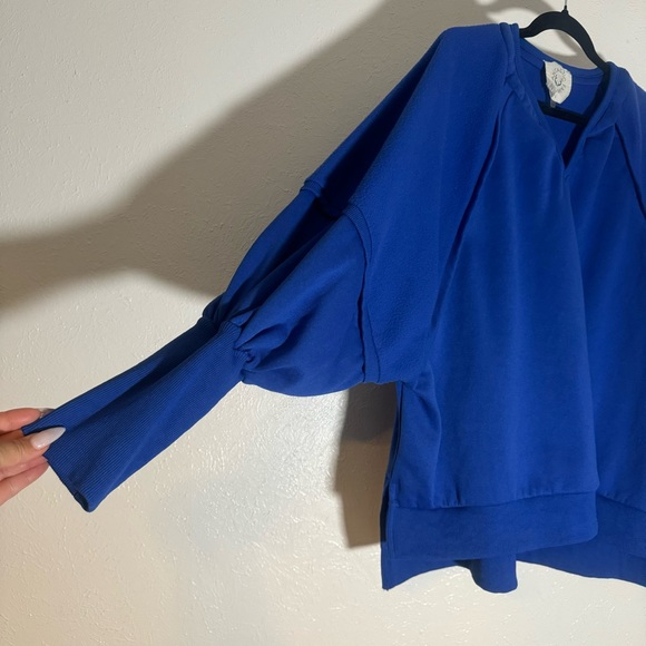 Fantastic Fawn Super Cozy Cobalt Dolman Sweater - Picture 2 of 6